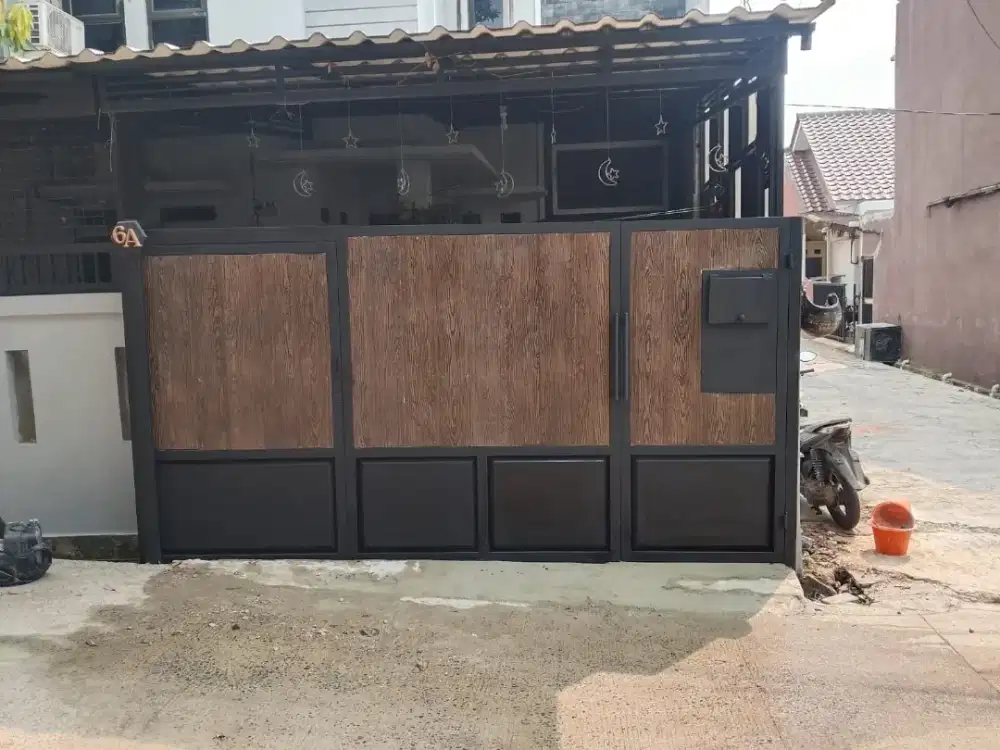 pagar rumah srat GRC simpel berkwalitas