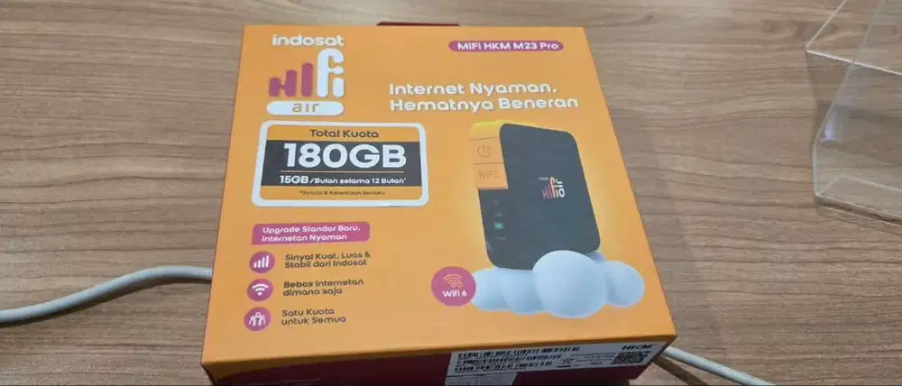 Mifi Modem M23 Hifi Air Indosat Unlock Bonus Kuota 180GB