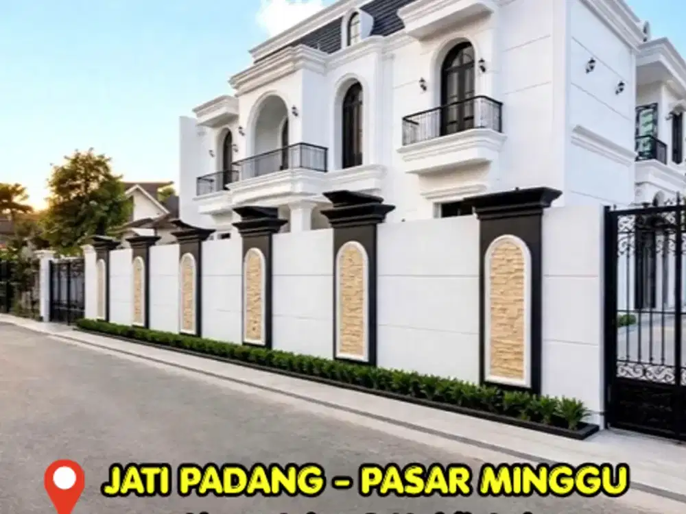 Dijual Rumah Brand New American Classic di Jatipadang Ada Private Pool Strategis Jalan 2 Mobil Lebar