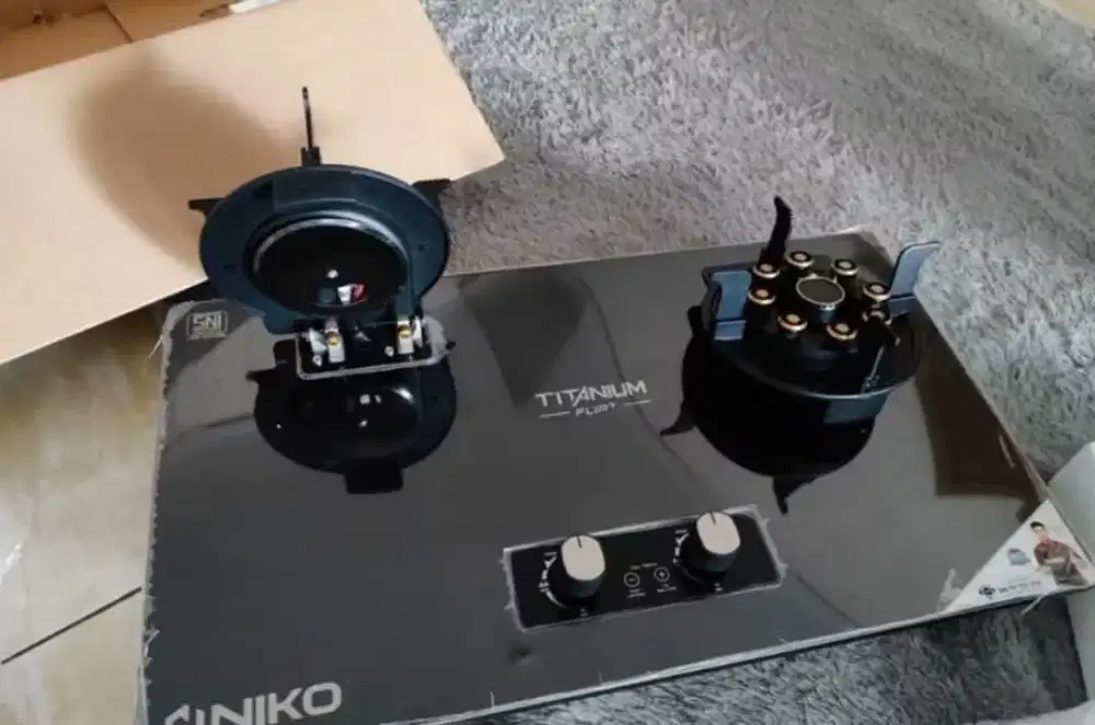 Kompor gas tanam/meja merk Niko titanium flip plus timer