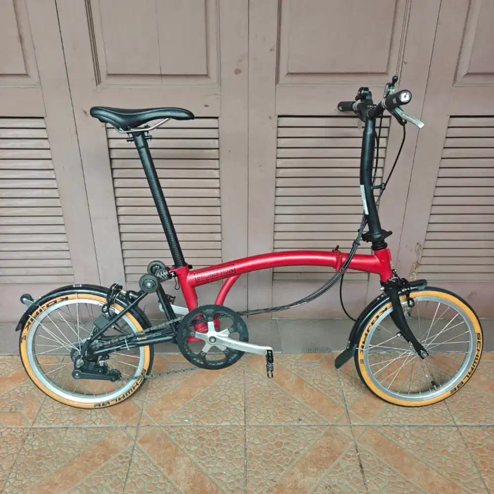 Sepeda Lipat 3SIXTY udah diupgrade 6speed pakai part BROMPTON