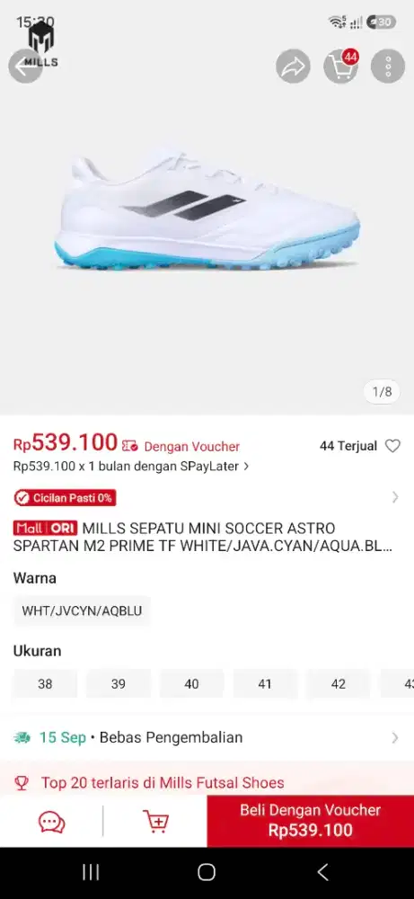Sepatu Mills Sepak Bola Mini Soccer Turf