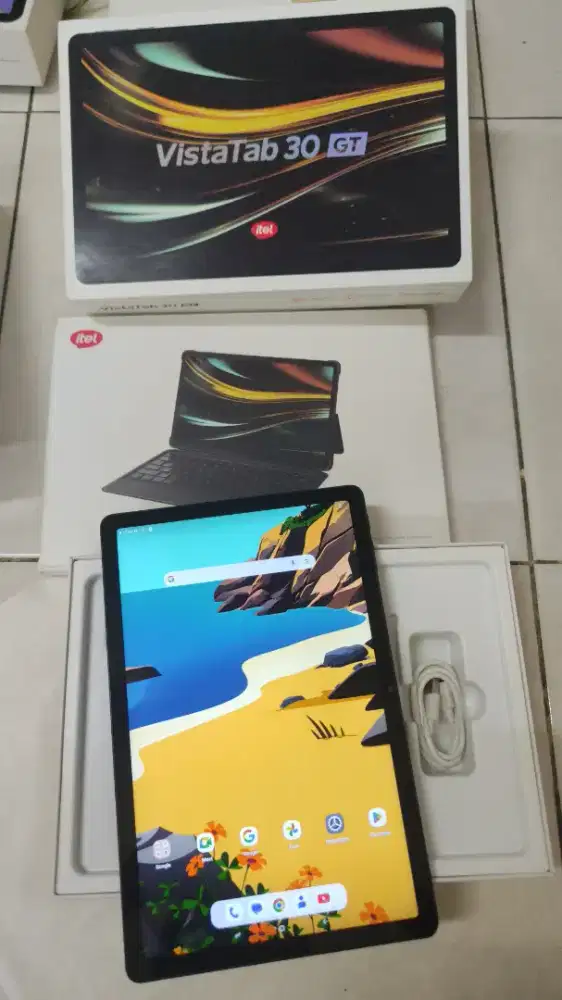 Tablet itel vistatab 30 GT ram 6/128 fullset + keyboard