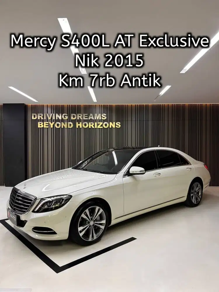 Mercedes Benz S400 S400L AT 2016 Putih Mercy Km7rb B6NAS Nik 2015