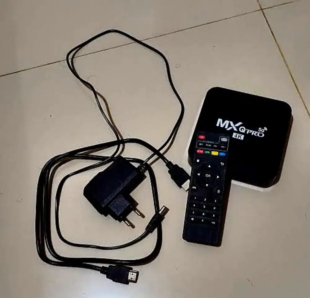 Stb android box MXQ PRO 4K kondisi bagus.