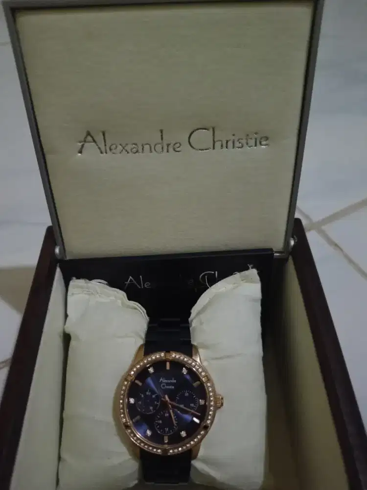 Jam Alexander christie 2A45BF rose glod original masih mulus lengkap