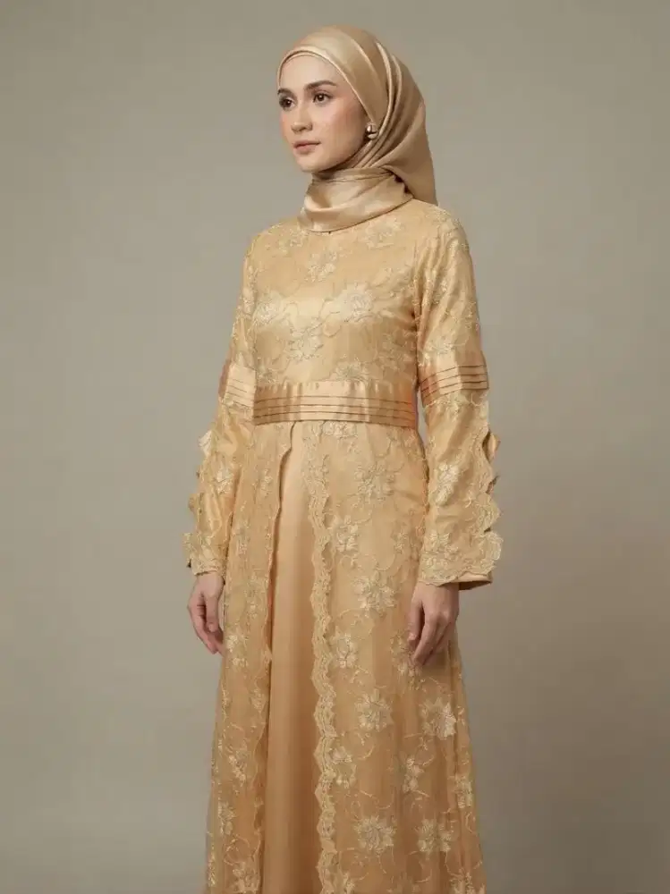 Gamis Dress Brukat Mewah