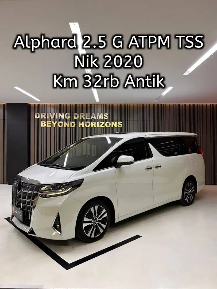 Toyota Alphard 2.5 G TSS ATPM 2020 Putih Km32rb B2629SML
