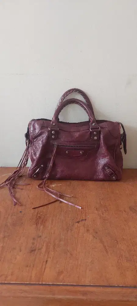 Tas Balenciaga leather