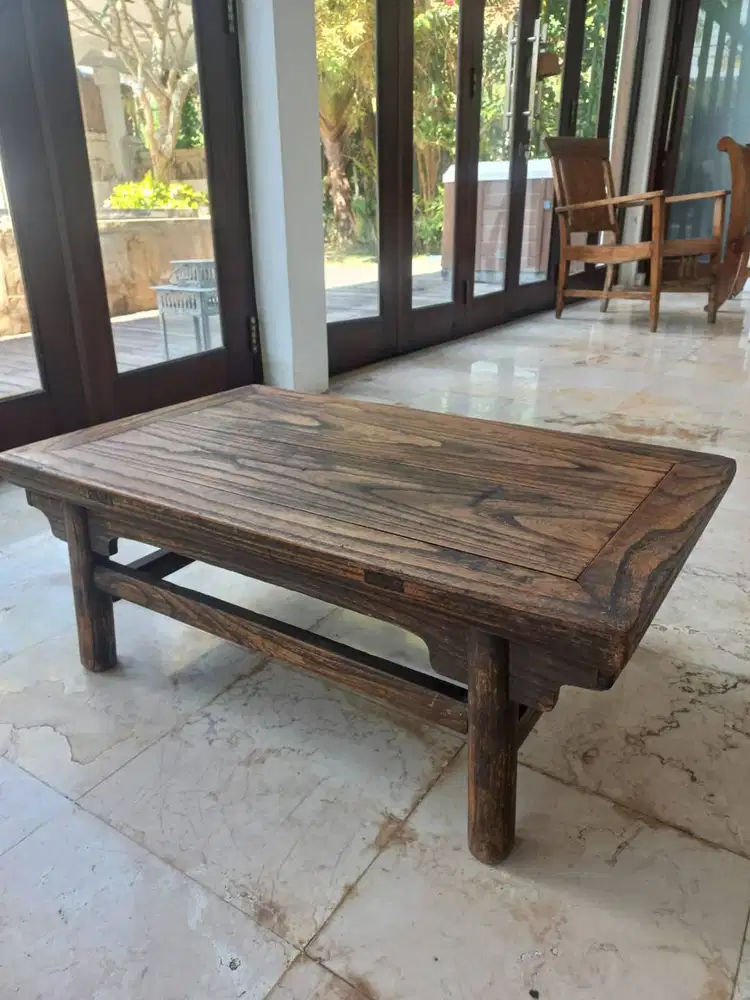 Meja Kayu Jati Pendek