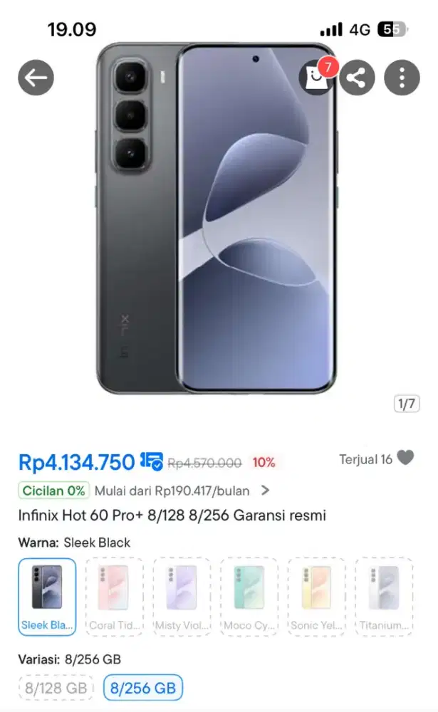 Jual hp infinix hot 60 pro plus