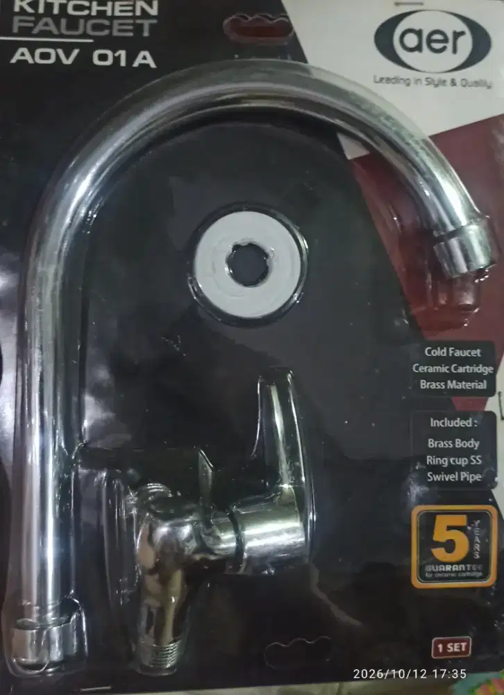 Keran Dapur Aer AOV 01A Chrome
