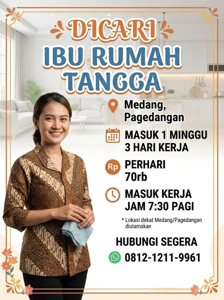 Dicari ART di Medang, Pagedangan