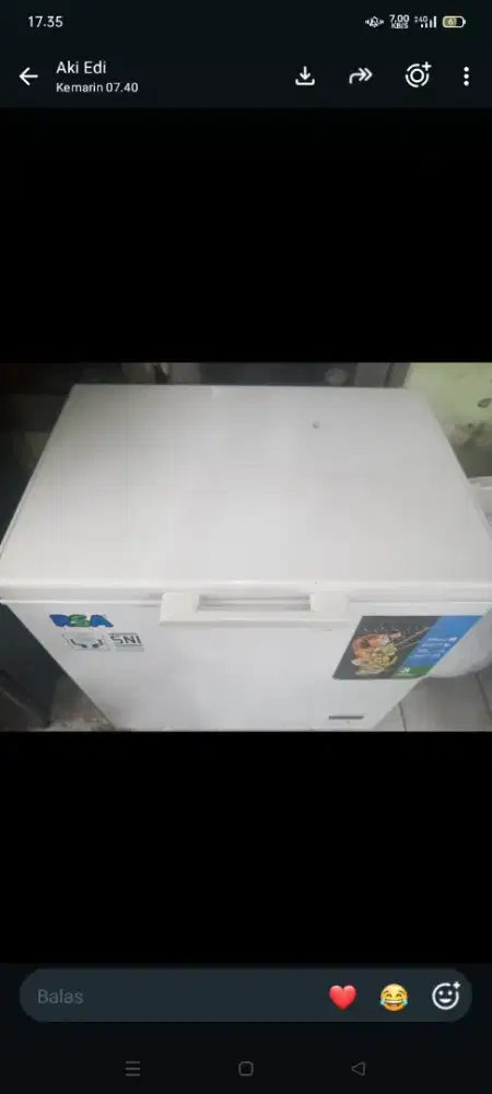 Jual freezer box RSA 200 liter normal