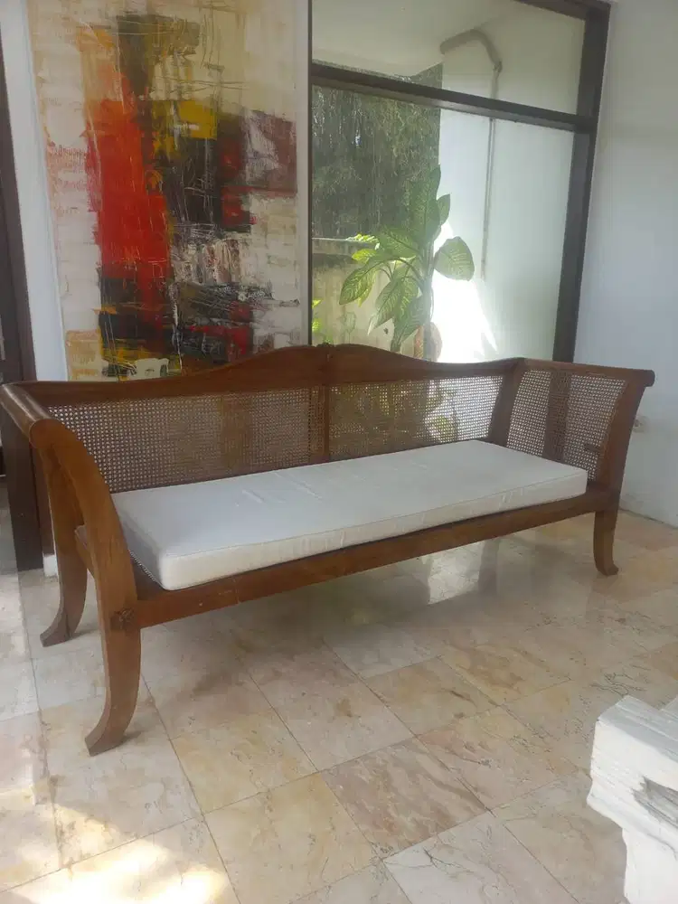 Kursi Santai Rotan Panjang (Lounge Chair)