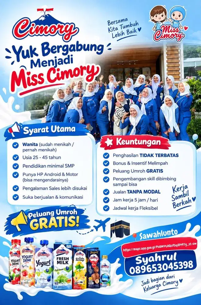 Lowongan kerja Miss Cimory