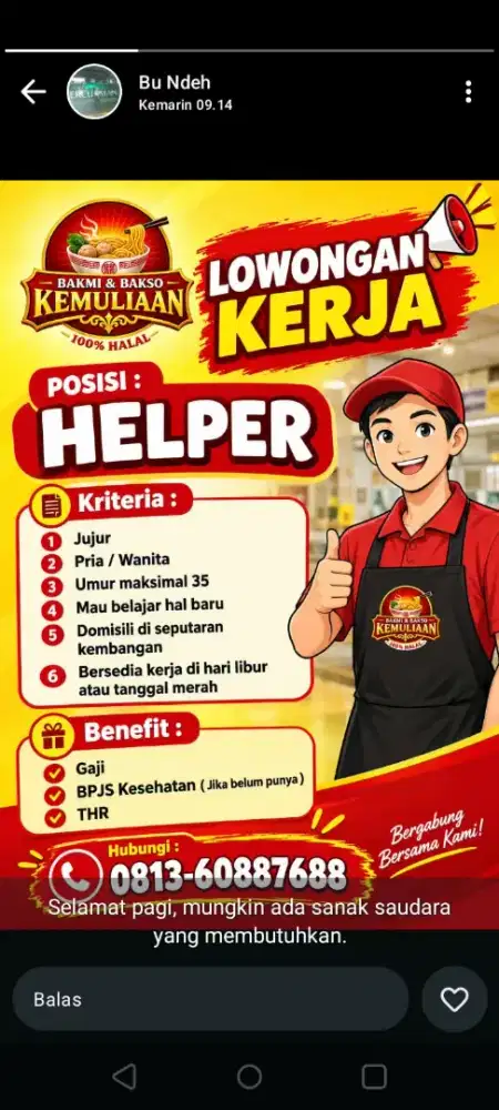 Helper Kedai Bakmi