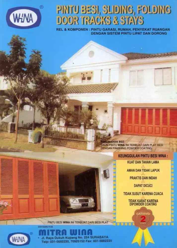 Pintu garasi kayu