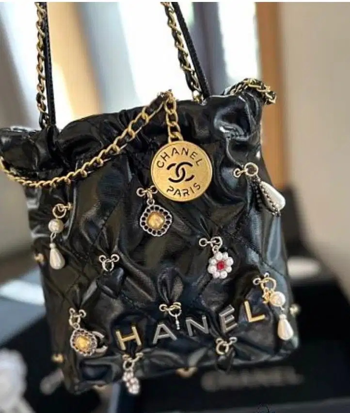 For Sale BU -Chanel Lucky Charms Bucket Mini Black
