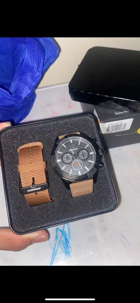 Jam tangan eiger warna coklat