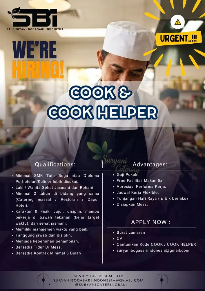 URGENT LOKER WALK IN INTERVIEW