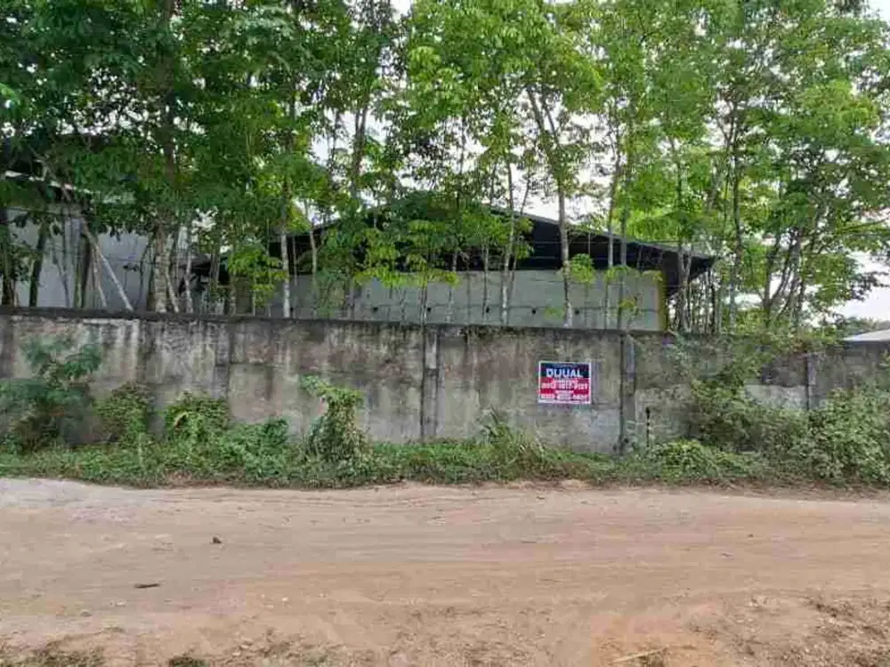 Dijual gudang dengan lahan yang luas di jakan Tanjung Api Api , Talang Kelapa Banyuasin Sumatera Selatan
