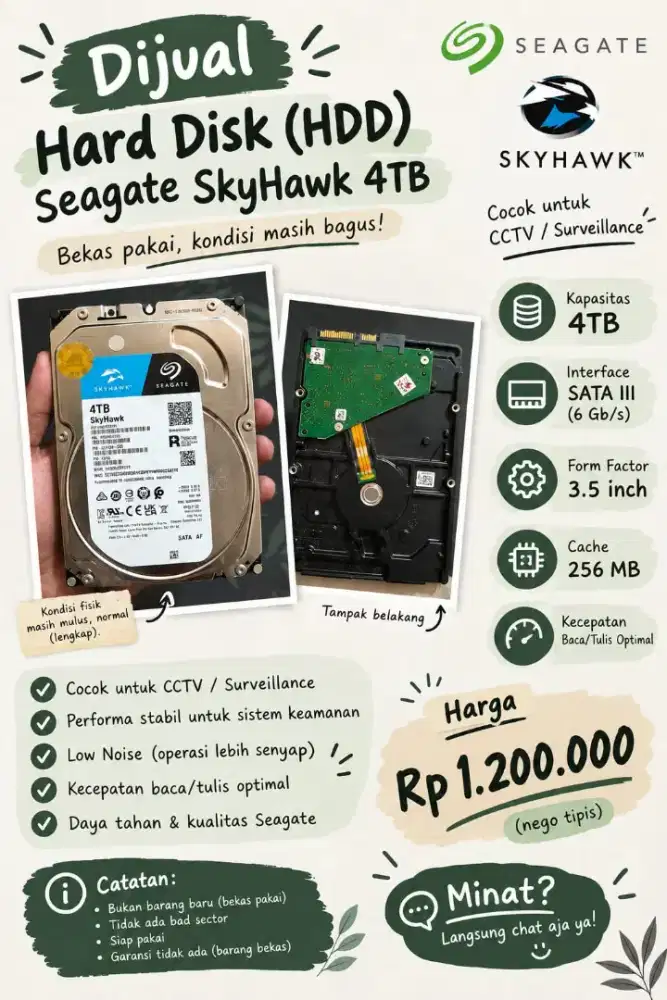 Hardisk bekas 4tb