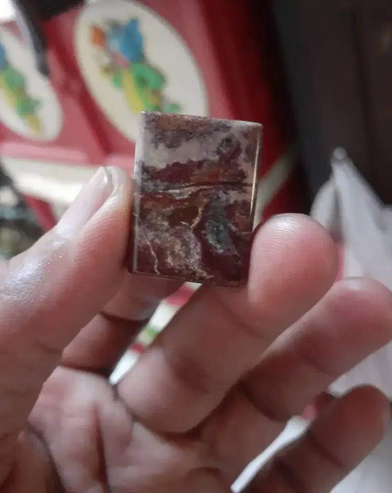 Batu motif gambar, asli natural