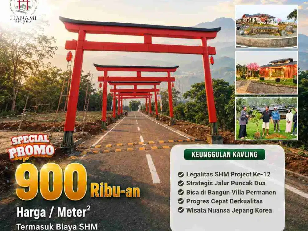 JUAL TANAH MURAH SHM NUANSA ORIENTAL KOREAN & JAPANESE STYLE BOGOR TIMUR