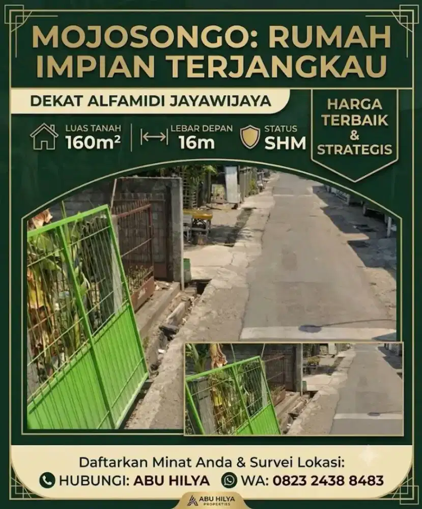 DEKAT ALFAMIDI JAYAWIJAYA! BU TANAH DIJUAL MOJOSONGO SOLO UTARA
