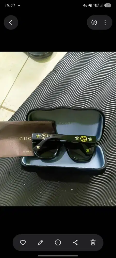 Kacamata Hitam Gucci GG0208S Original Fullset Mulus