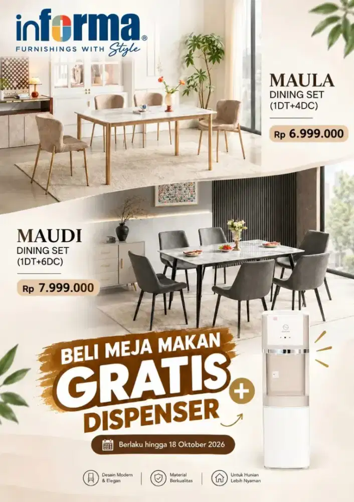 Informa Meja makan set