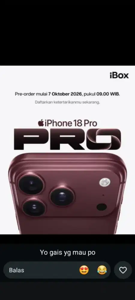 Iphone 18 Pro/Pro Max