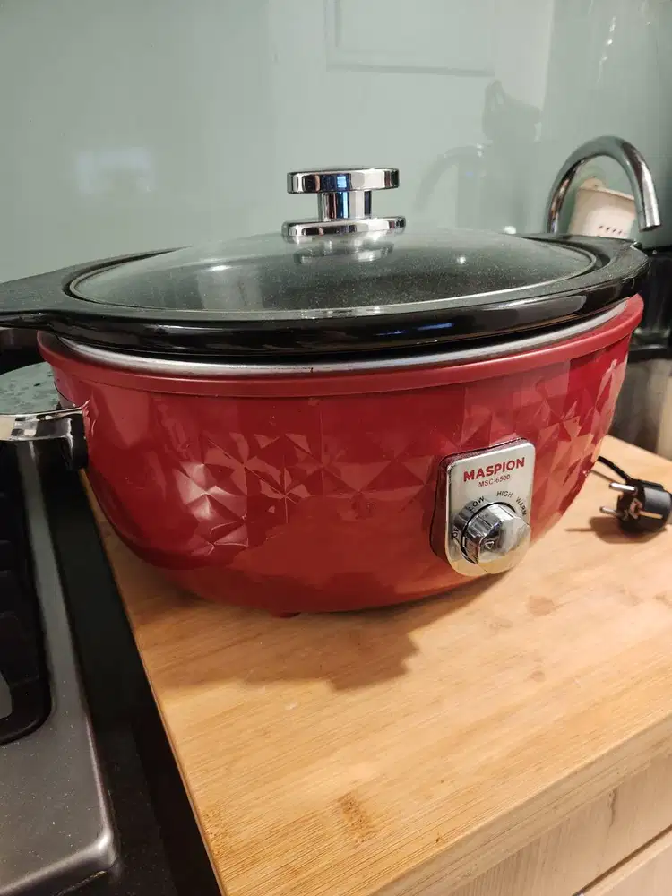 Slow Cooker Maspion MSC-6500 Merah (±6 L)
