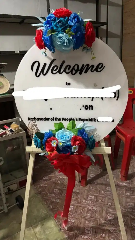 Papan Ucapan Papan Bunga Flower Standing