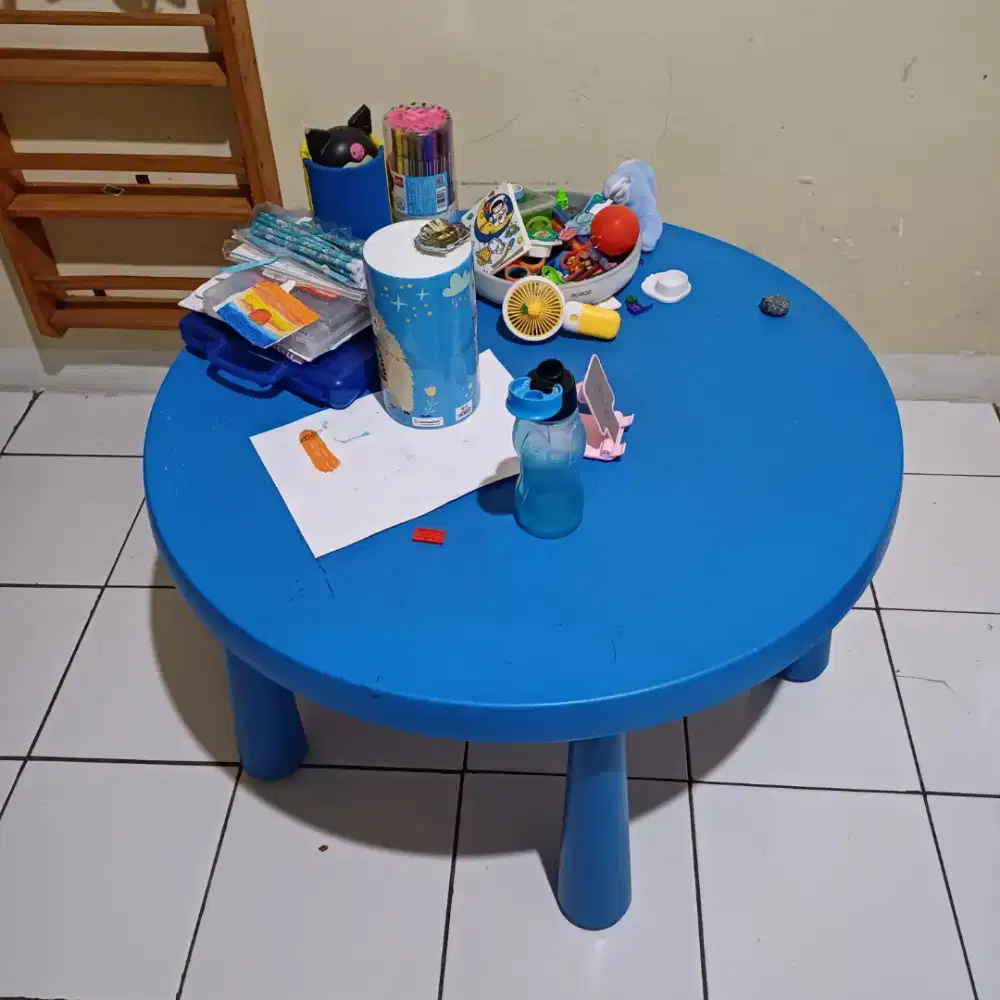 Meja Mammut Round - Blue