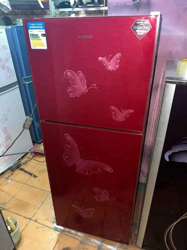 Kulkas Sanken Kaca 2 Pintu