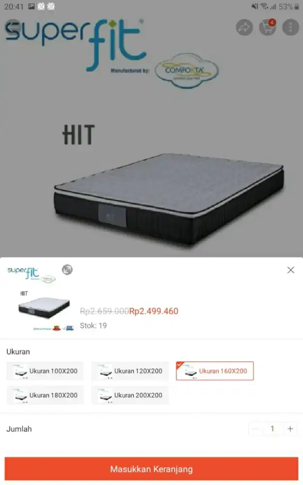 Matras Super Fit Comforta