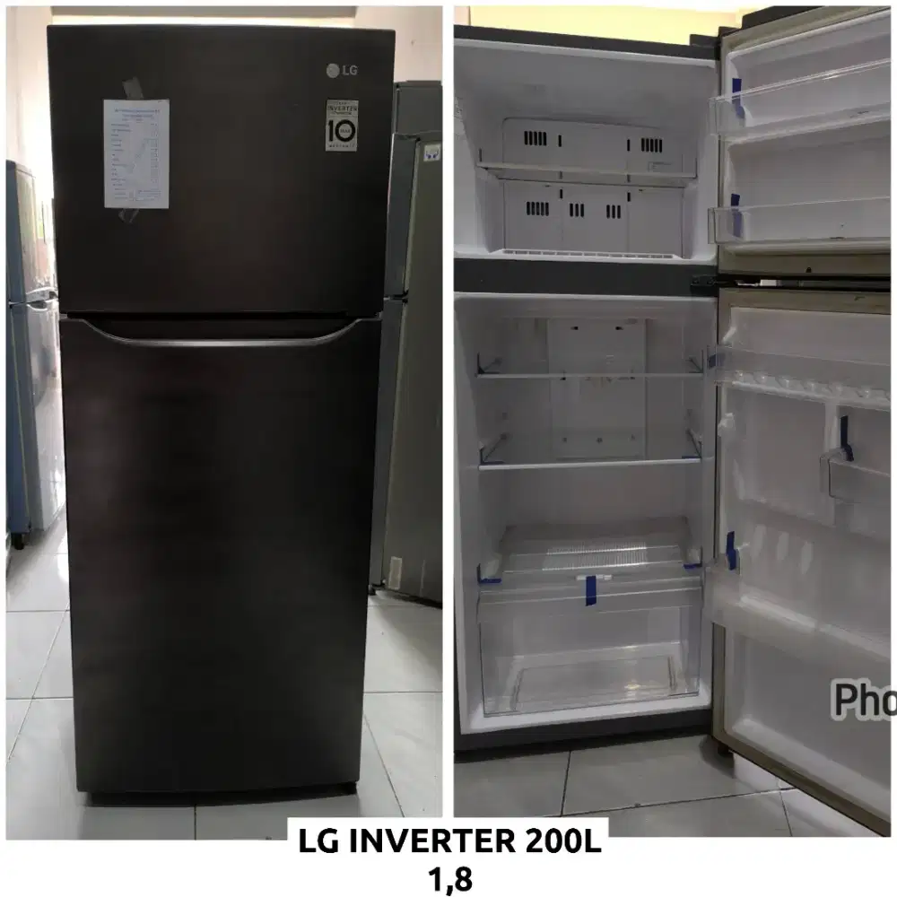 Kulkas 2 pintu LG INVERTER 200L