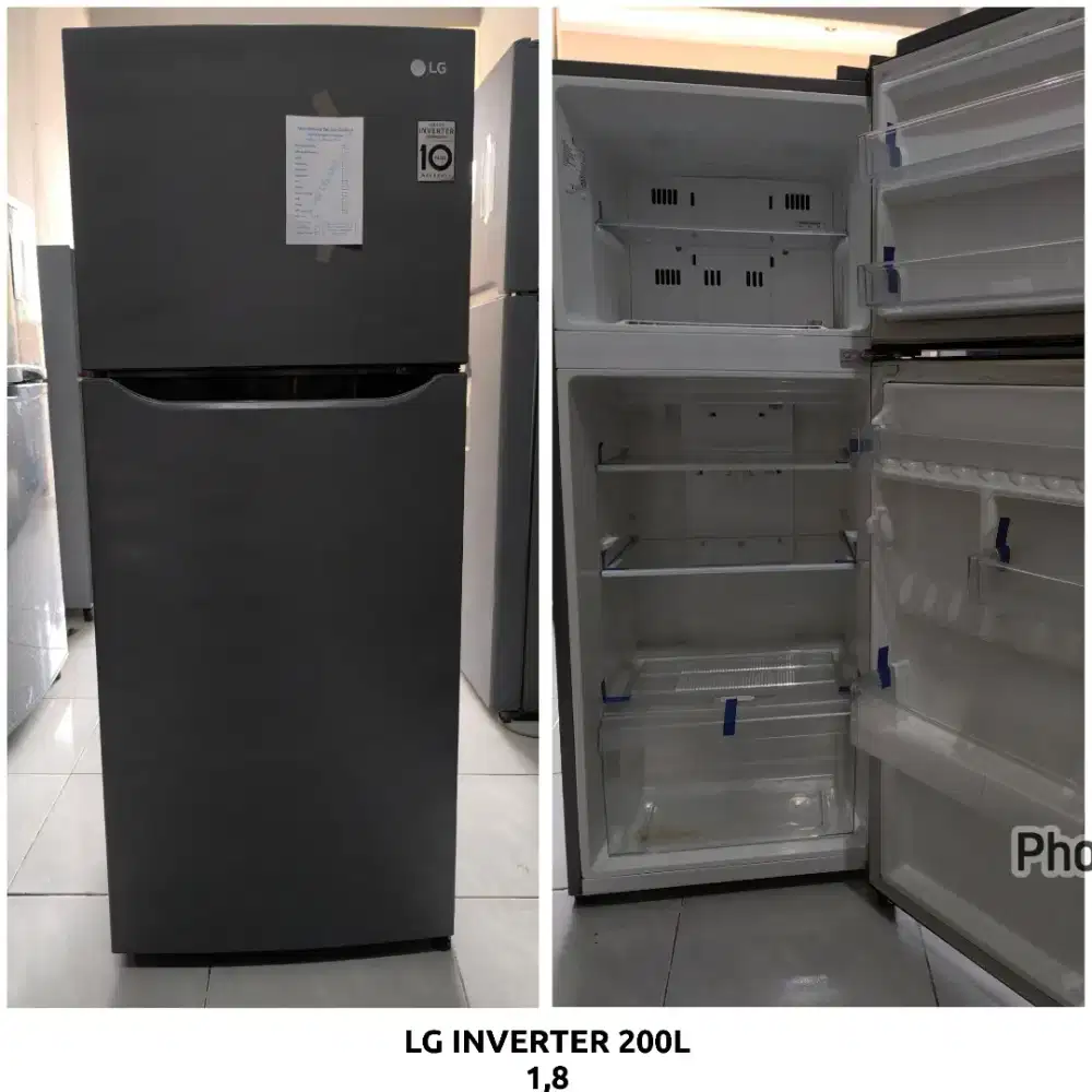Kulkas 2 pintu LG INVERTER 200L