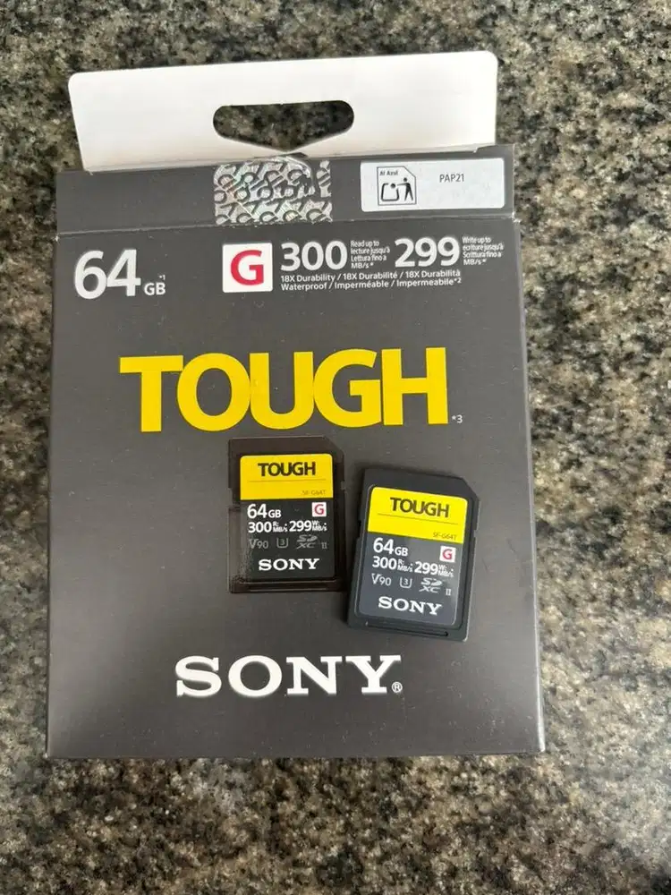 SDCard Sony Tough 64gb