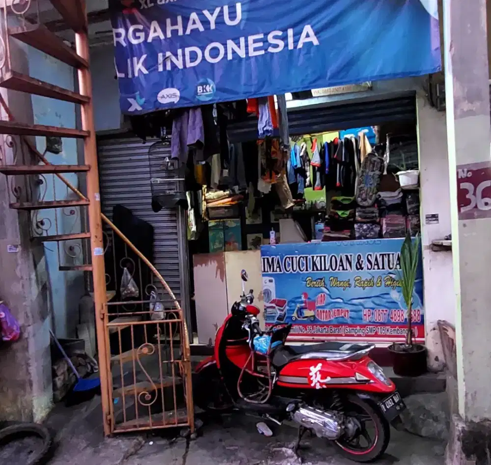Di jual tempat londry, kondisi sudah ramai