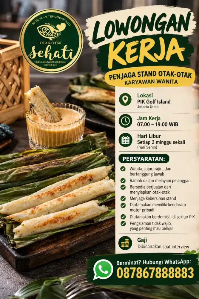 Lowongan Pekerjaan Karyawati Penjara Stand Otak Otwk