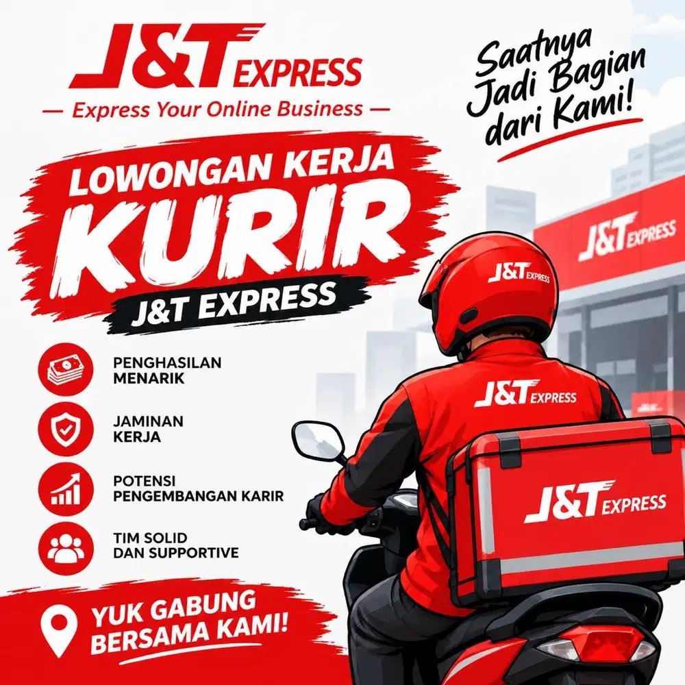 Lowongan Kerja Kurir Motor J&T Express – Segera Bergabung