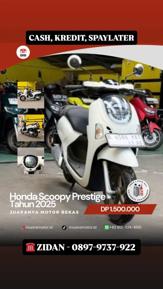 HONDA SCOOPY PRESTIGE 2025 KM 4RB PERAK !!!