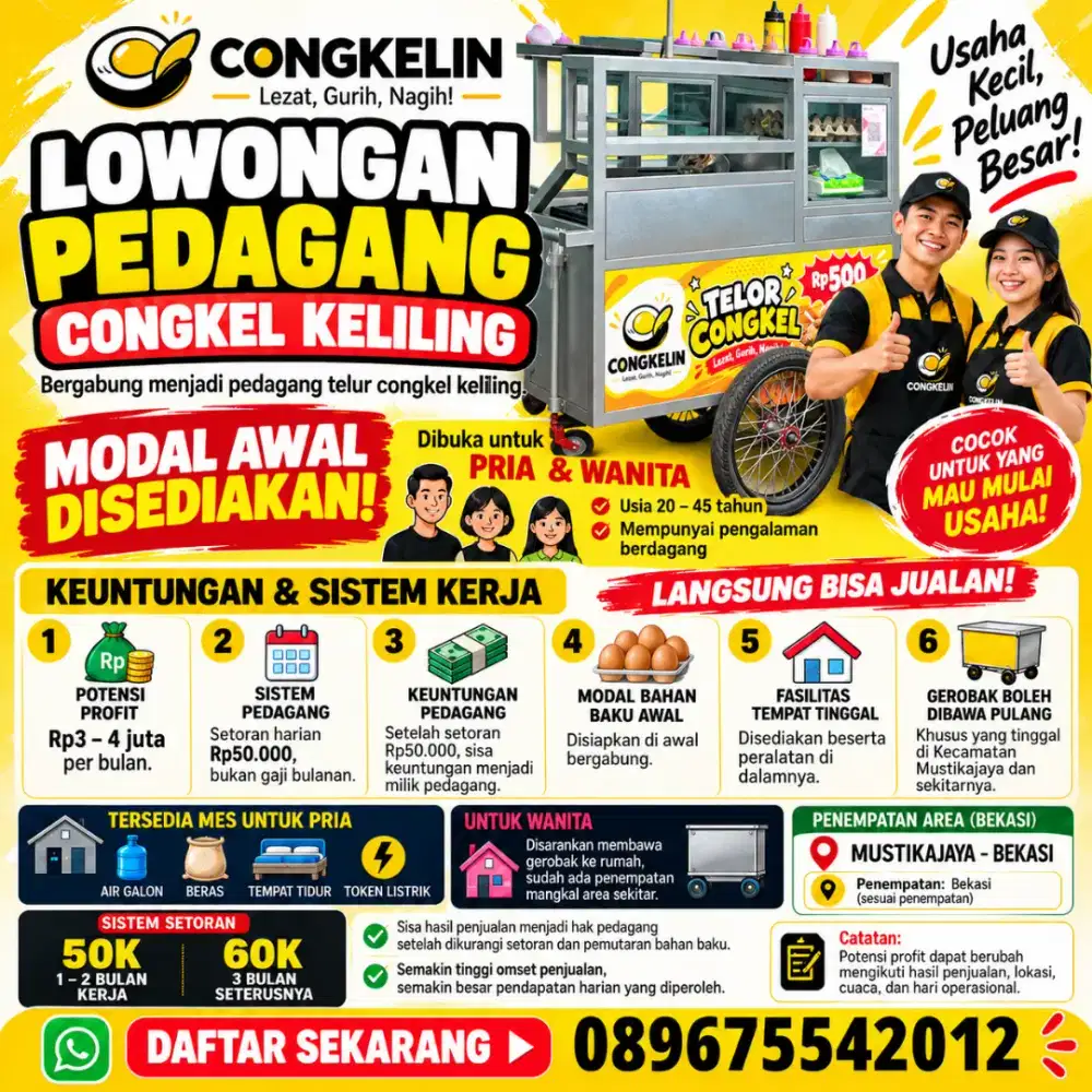 LOKER TELUR CONGKEL KELILING