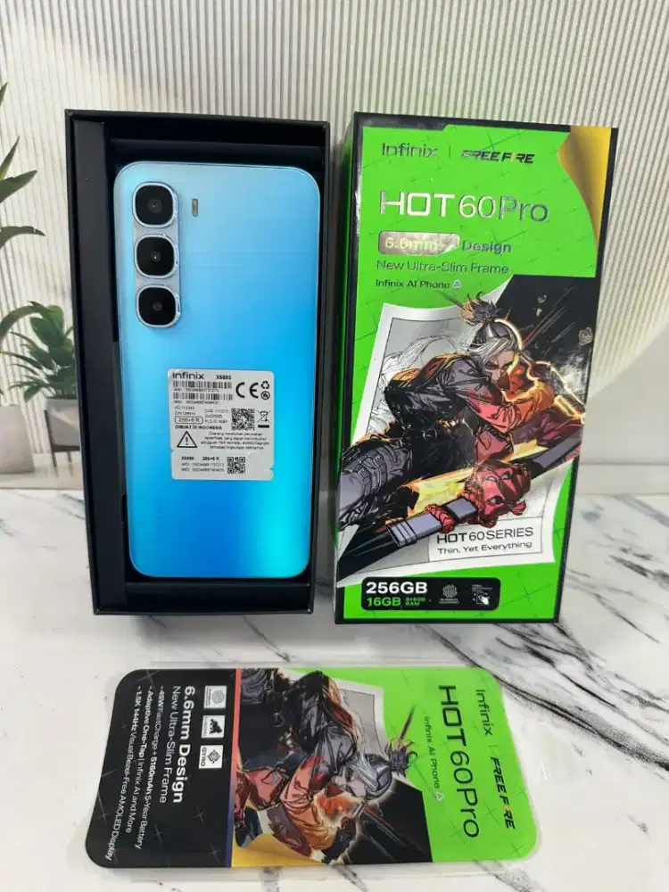 Infinix Hot 60 Pro ram 8/256
Kelengkapan fullset original