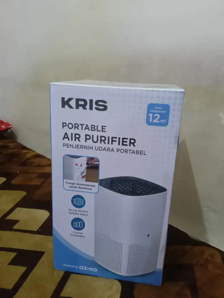 Kris Portable Air Purifier personal 12m² CADR 100 m³/jam - Putih