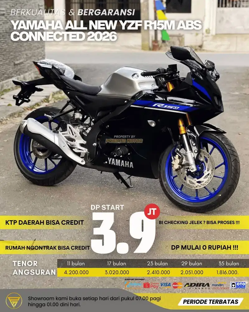 YAMAHA ALL NEW YZF-R15M ABS CONNECTED 2026 !!!