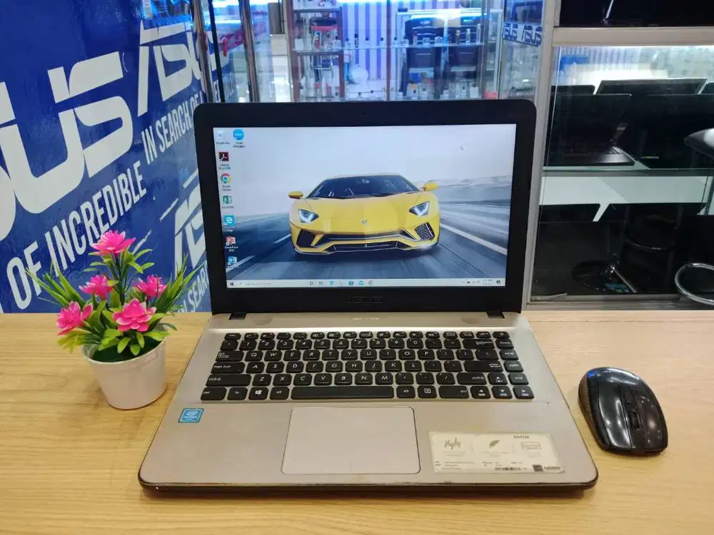DIJUAL LAPTOP ASUS X441M RAM 4GB HDD 1000GB SIAP PAKAI